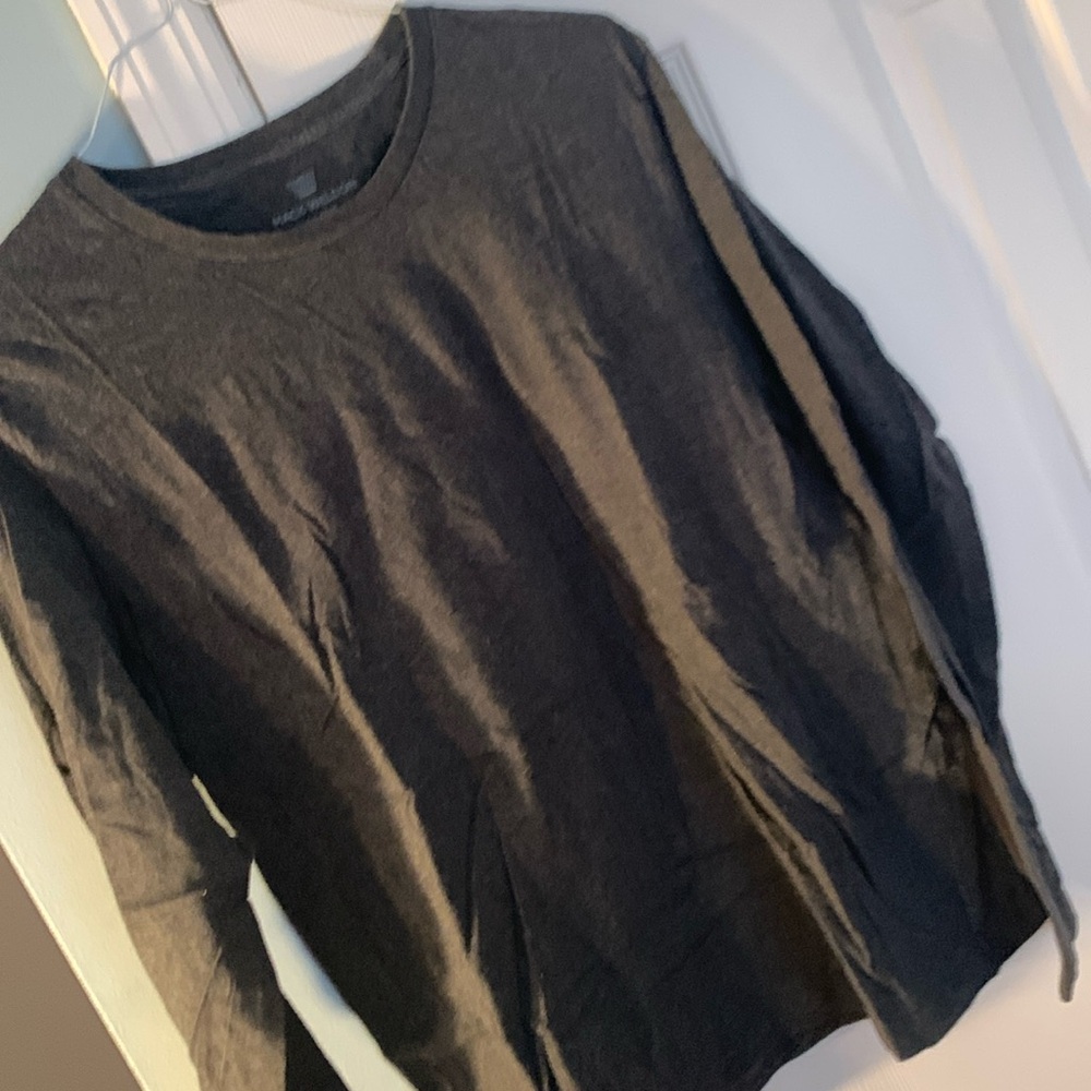 Mack Weldon cotton dark gray shirt. Long sleeve. Size XL